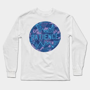 Mountain Blue Circle of Patience Long Sleeve T-Shirt